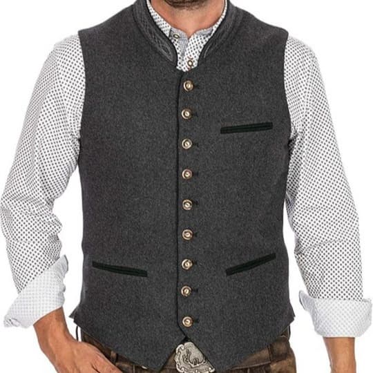 Men's V-Neck Vest, Cross-Border Best Seller, Groom and Groomsmen Wedding Suit Vest