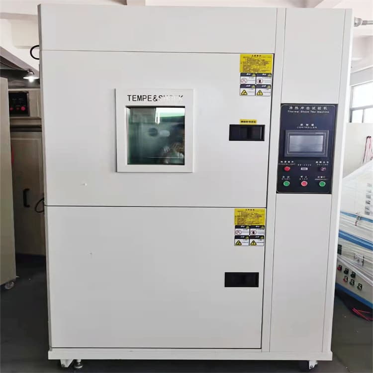 Two-Chamber High-Low Temperature Thermal Shock Box with Digital Display Program Operation Control, Product Cold and Heat Stability Testing