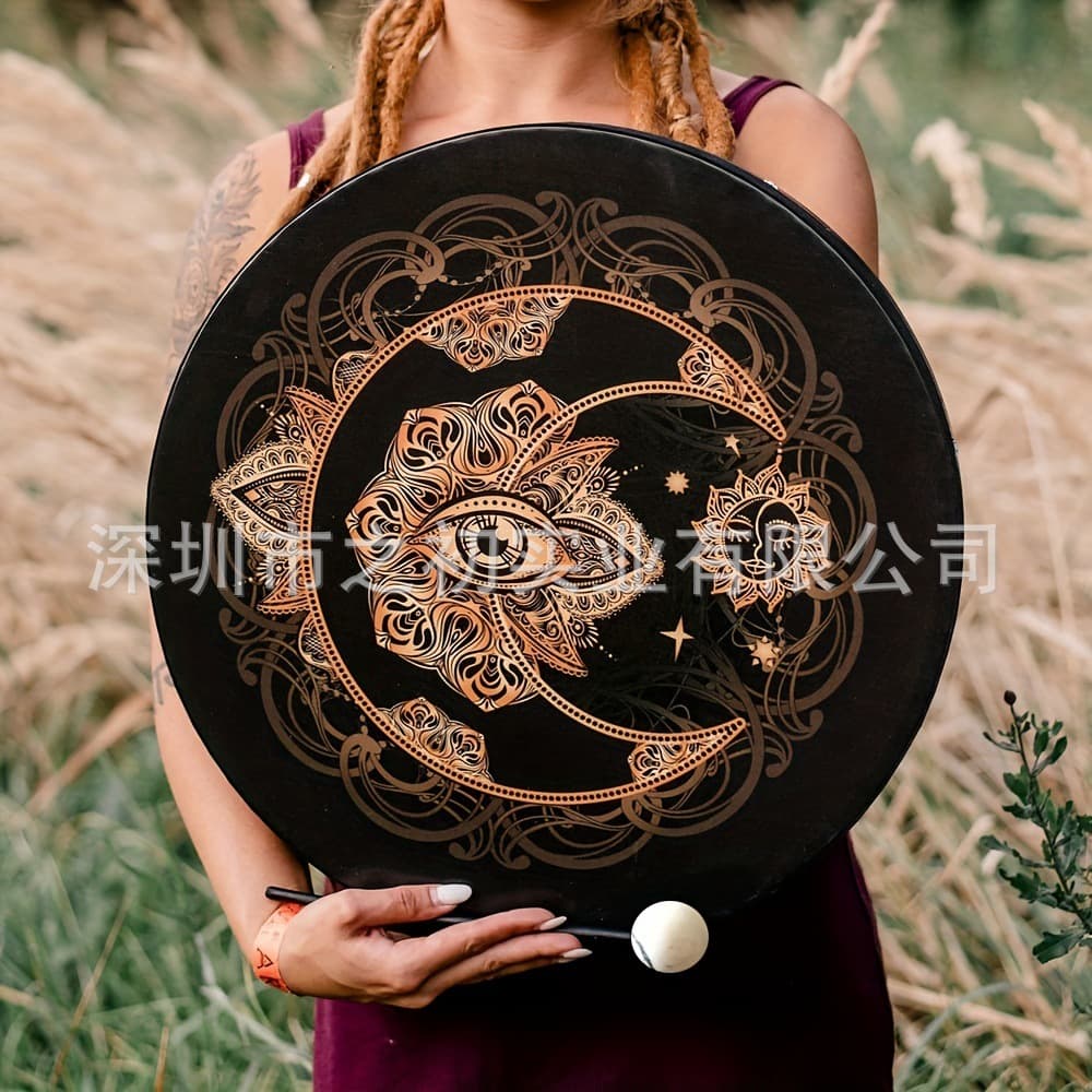 Cross-Border New Product Eye-Catching VEGAN SHAMAN DRUM Siberian Tree of Life Hand Drum Festival Decoration