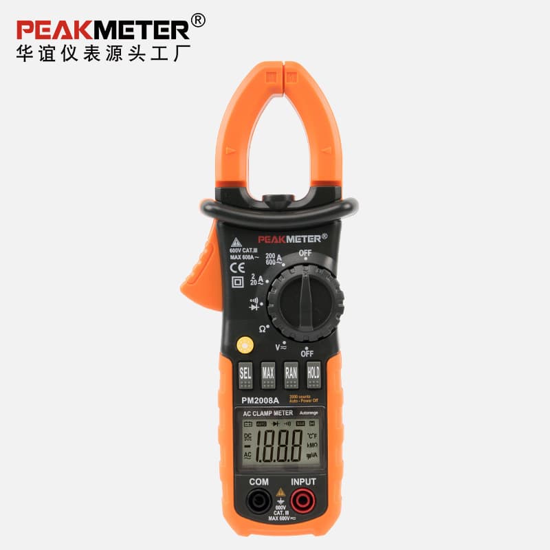 PEAKMETER Huayi PM2008A clamp-on current multimeter small digital portable high-precision AC clamp meter