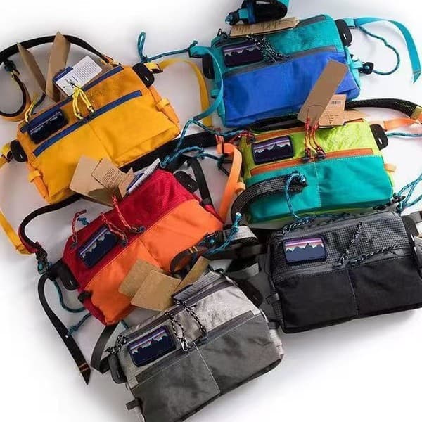 Hot New Outdoor Trendy Patagonia Unisex Casual Waterproof Crossbody Sling Bag Sports Functional Flying Fish Bag