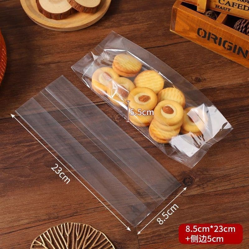 Snowflake Crisp Packaging Bags, Thick Transparent Heat Seal Bags, Nougat Baking Food Commercial Use Independent Disposable Nail Bags