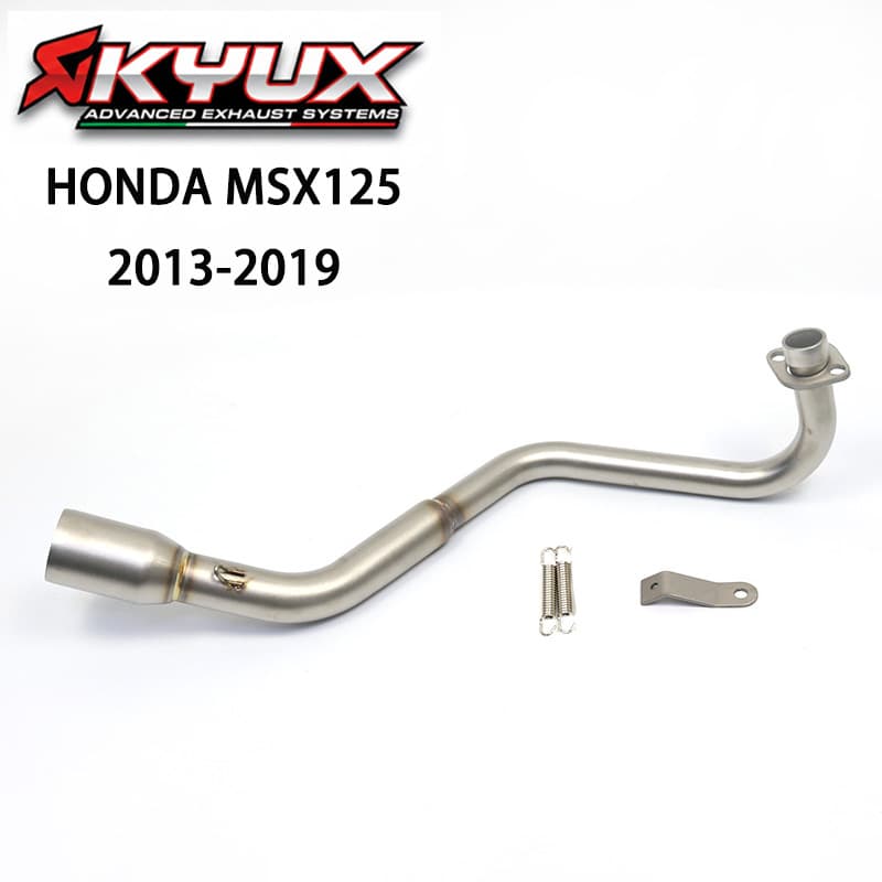 For motorcycle modification Little Monkey MSX125 Little Monster under-seat horizontal cylinder vertical cylinder front-section exhaust pipe