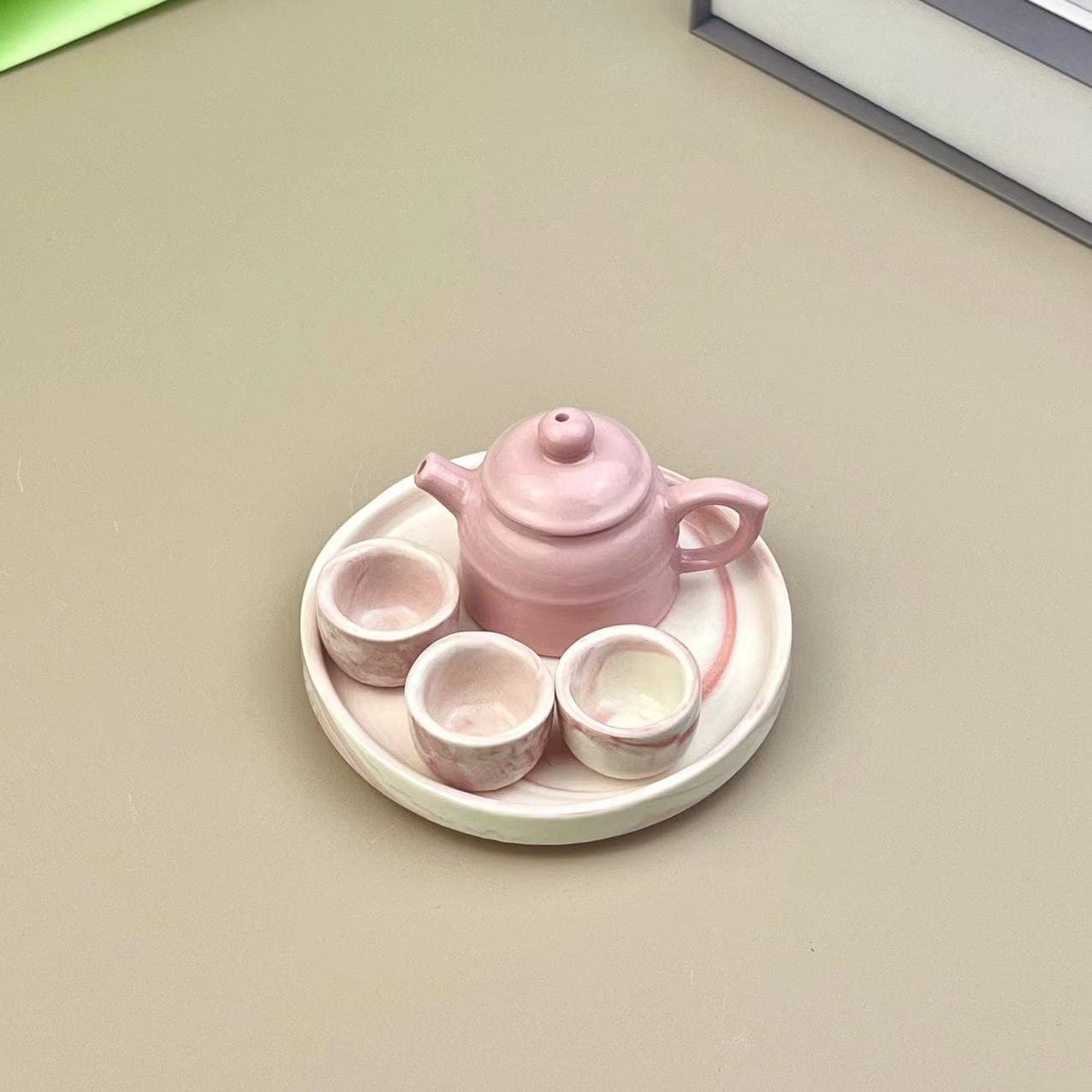 Mini Teapot Tea Set, High-Aesthetic Teapot, Children's Toy Ceramic Wholesale, Kids' Teapot Tea Set