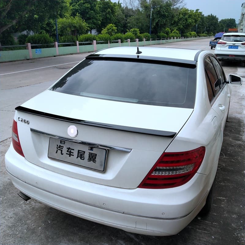 Rear Spoiler for 2007-2013 Mercedes-Benz C-Class W204 C180 C200 C260 C300 Modified Roof Spoiler