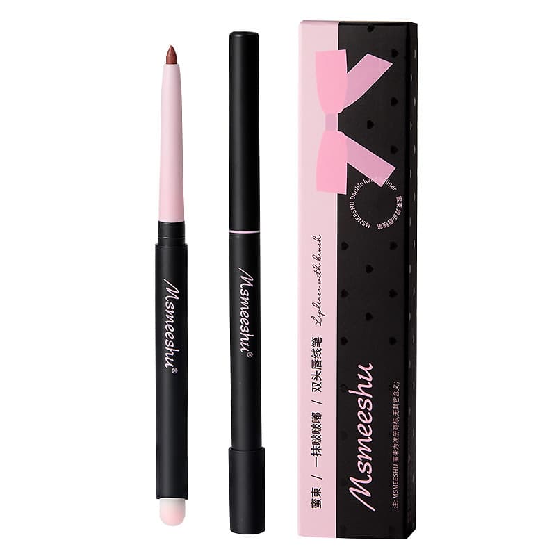 Misoo Double-Ended Lip Liner Brush, Matte Velvet Lip Mud, Long-Lasting Color, Whitening Lipstick, Factory Direct