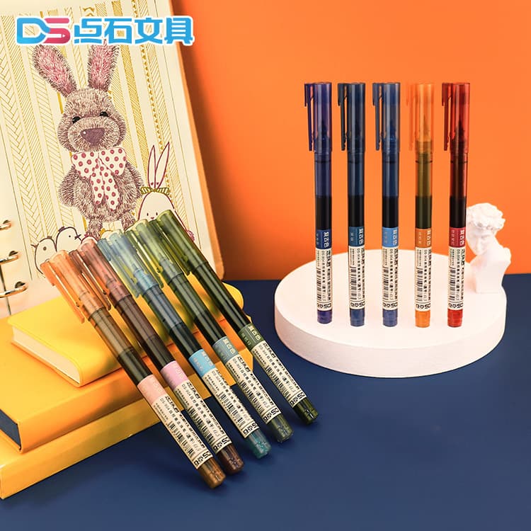 Dianshi Stationery Rollerball Pen - Multi-Color Student and Office Creative Ins Journal Pen, Hot Model 904