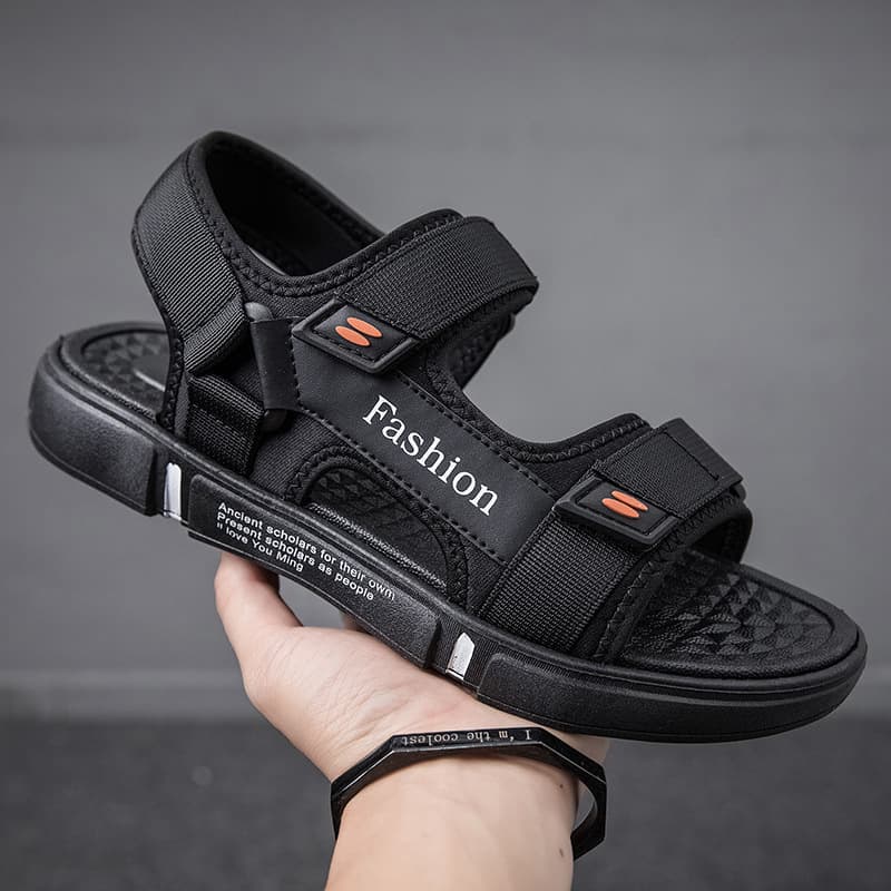Men's Fashion Sandals Summer Casual Slippers Vietnam 2-in-1 Driving Beach Roman Shoes Couple Non-Slip Sandals