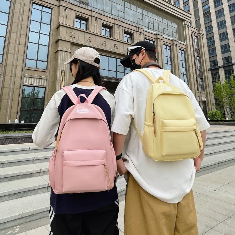 New junior high school student school bag college style casual simple backpack fashion trend middle school student backpack