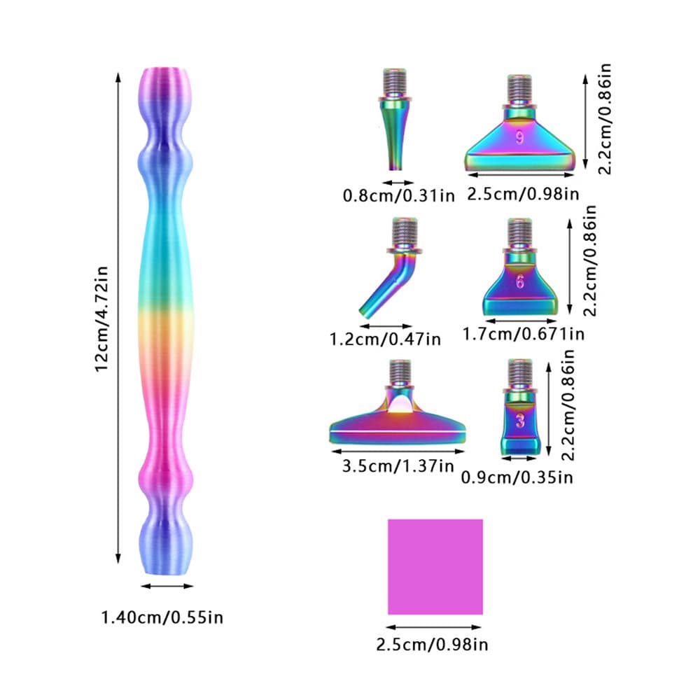 Diamond Painting New Threaded Rhinestone Pen Metal Pen Tip Alloy Rhinestone Tip DIY Diamond Embroidery Tool Set