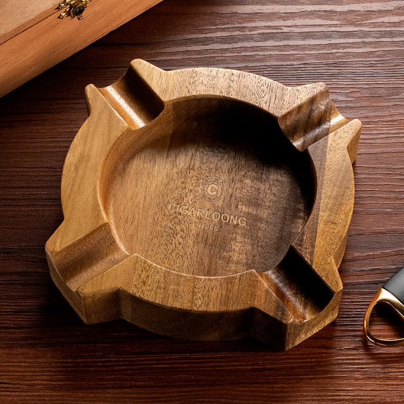 Cigar Ashtray Walnut Wood Ashtray Personalized Creative Ornament CLG-23HX1