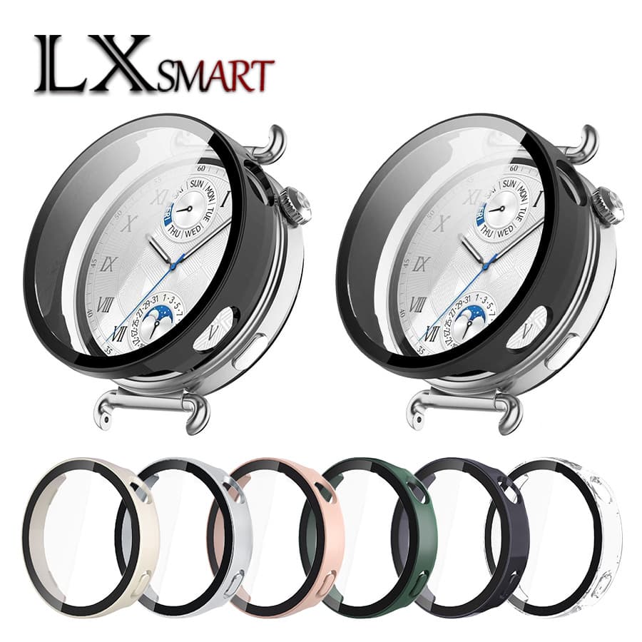 Suitable for Huawei GT6 watch protective case 46/41MMPC+tempered glass Watch GT6 pro shell and film integrated
