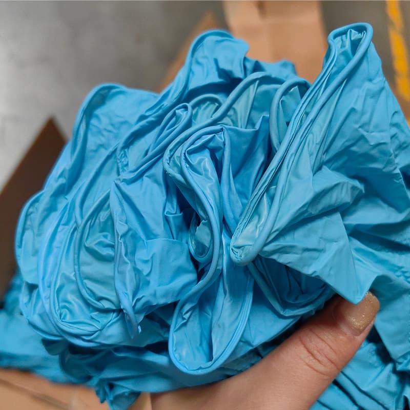 Extra Thick Disposable Industrial Nitrile Gloves Oil-Proof Waterproof for Auto Repair Kitchen Mechanic Diamond Texture Rubber Xunli