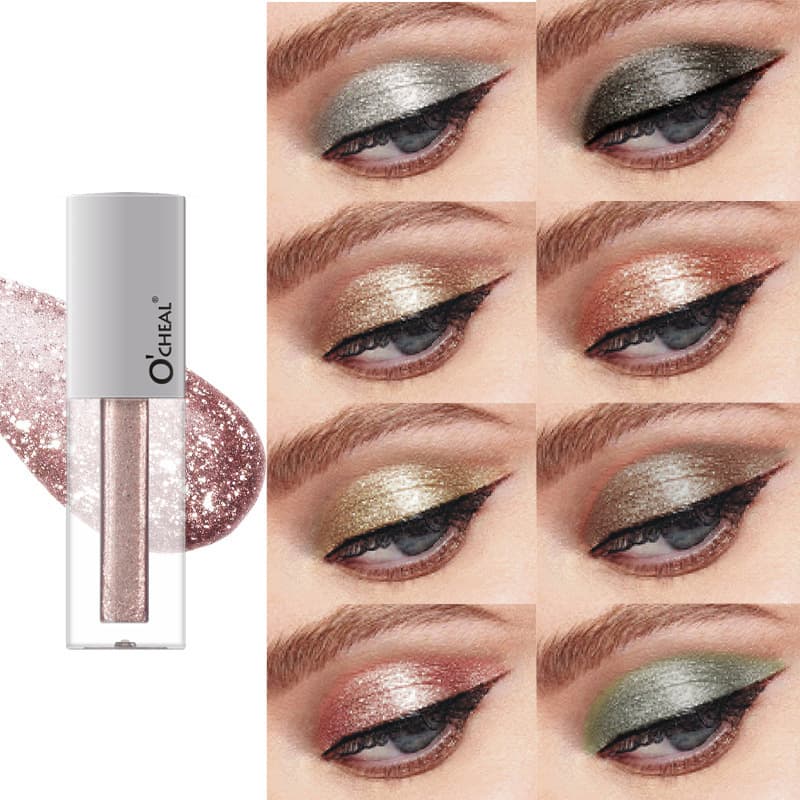Cross-border OCHEAL High-Shine Fine Glitter Liquid Eyeshadow Stage Makeup Glitter Pearl Highlight Inner Corner Tear Liquid Eyeshadow