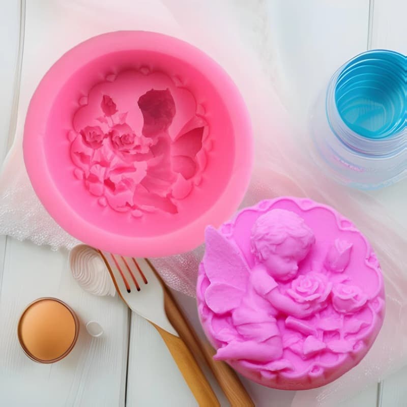 Angel Wings Silicone Mold for Fondant Cake Decorating, Candle Soap Making Craft Tool