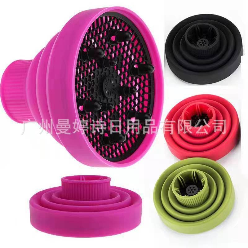 Foldable Silicone Makeup Tool Kit Hair Dryer Cover Baking Shaping Windproof Multi-purpose Hairdryer Cover Beauty Health