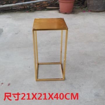 Wedding Aisle Decoration Simulation Flower Stand Iron Geometric Square Frame Stage Wedding Decoration Ornament Aisle Balloon Column