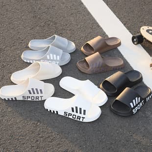 Cross-border indoor and outdoor men's slippers, sports EVA slippers, summer export large-size men's slippers wholesale