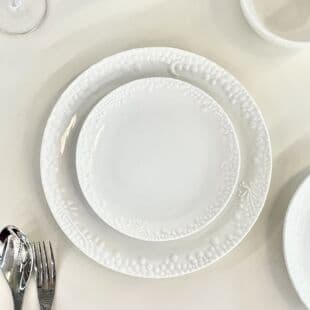 Premium French Vintage Dinner Plate Ins Style Ceramic Plate for Western Cuisine, Dessert, Pasta, Home Use