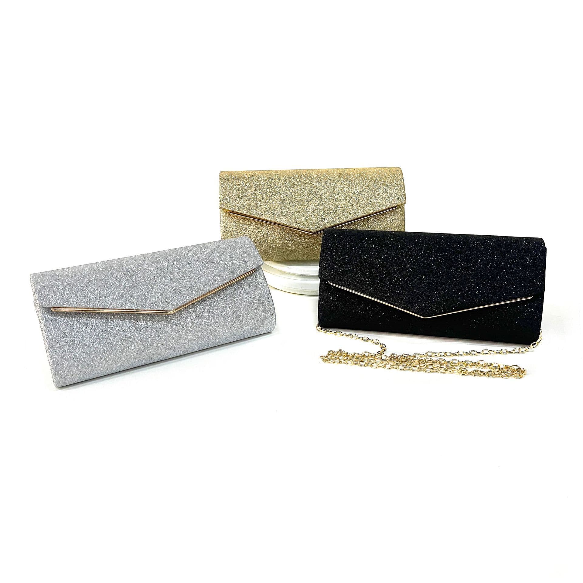 New Cross-Border Evening Bag, New Export Women's Evening Dress Bag, Solid Color Flap Wedding Gown Bag, Chain Small Square Bag