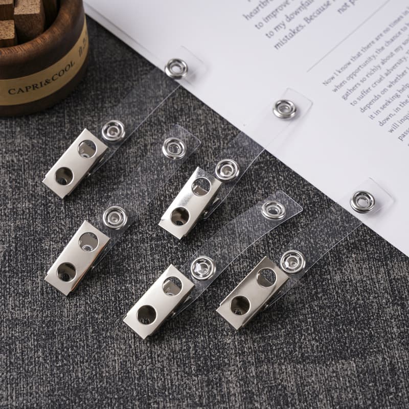 Factory Direct Metal Clip Badge Clip ID Clip Wholesale Price Discount Work ID Card Badge Clip