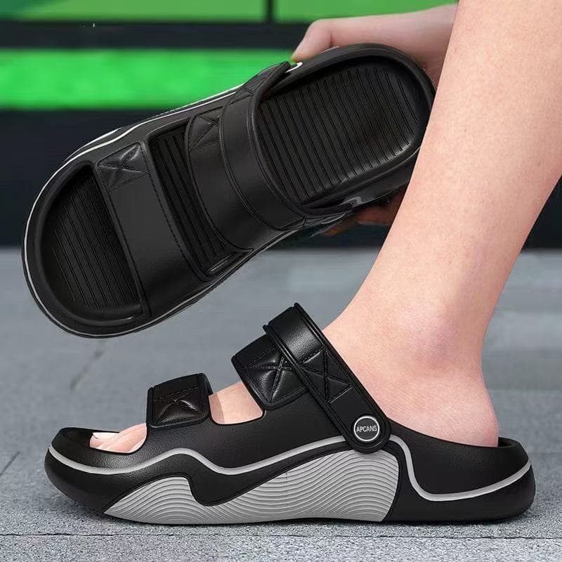 Men's Summer Outdoor Slippers 2025 New Anti-Odor Anti-Slip Thick Sole Sports Beach Sandals