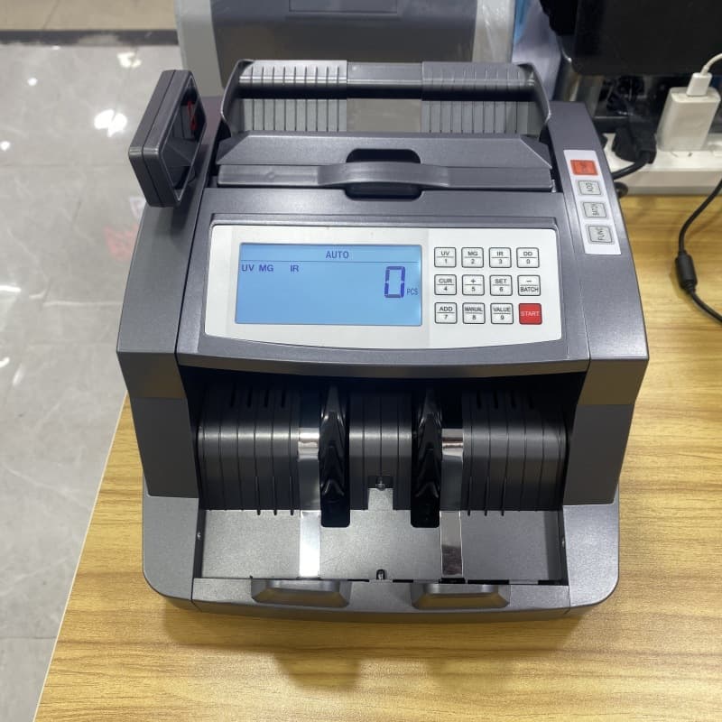 Foreign Currency Counting Machine for USD, EUR, AUD, West African CFA Franc, Ghanaian Cedi, Currency Detector, Money Counting Machine for Multiple Currencies
