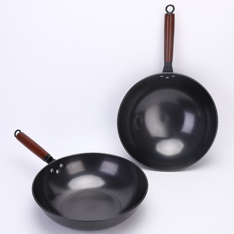 Lightweight and lightweight traditional iron pot for cooking, induction cooker, non-stick flat-bottomed cooking pot, no need to open the pot, gas stove, non-stick pot