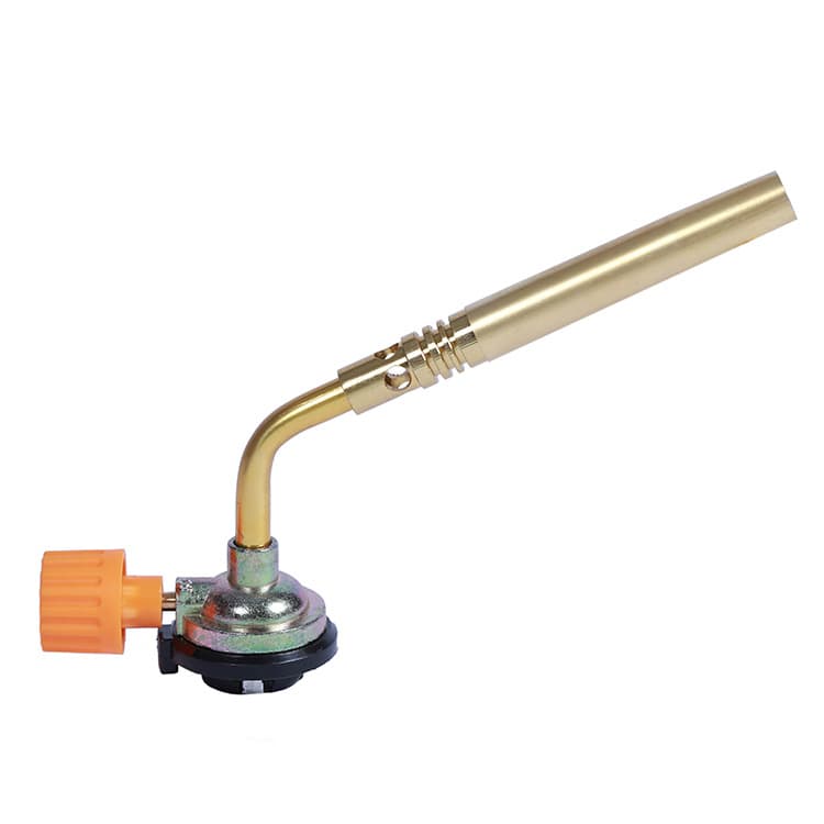 Flamethrower Iron Pipe Copper-Plated Spray Gun Outdoor BBQ Household High-Temperature Manual Igniter Welding Torch Wholesale