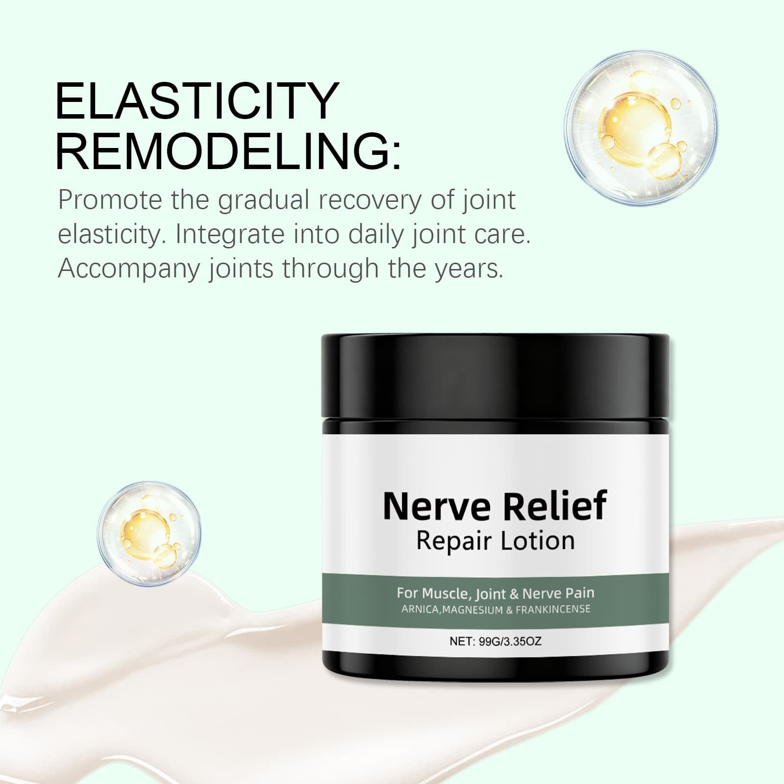 Cross-border TK Hot Selling Alcura Nerve Cream Soothing Massage Cream Suitable for Knees, Waist, Neck, Hands and Feet