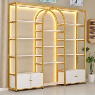 Cosmetics Display Rack Shelf Nail Beauty Salon Product Cabinet Showcase Multifunctional Display Cabinet Multi-layer Storage Rack