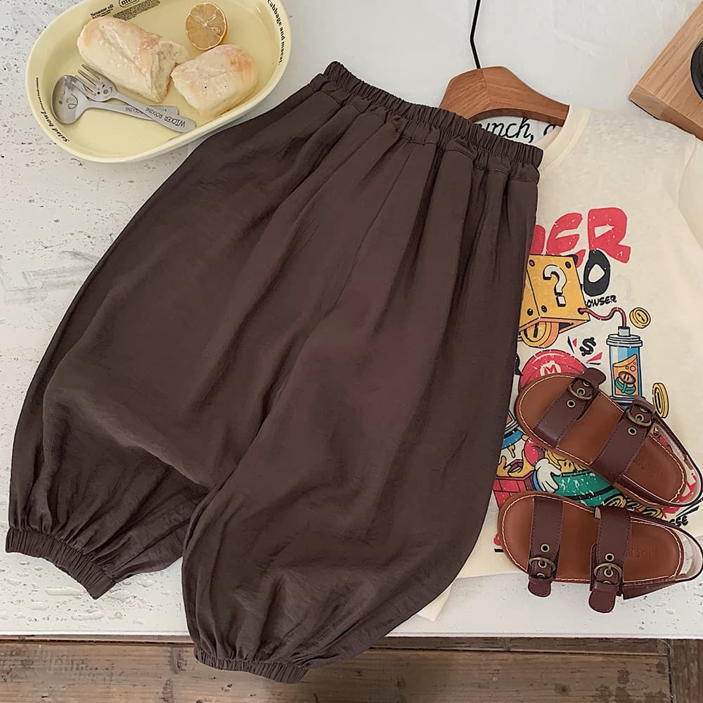 Muye Kids Summer Mosquito-Repellent Pants, Simple and Lightweight Long Pants for Boys and Girls, Huzhou Zhili Children's Clothing, Baby Class A Apparel
