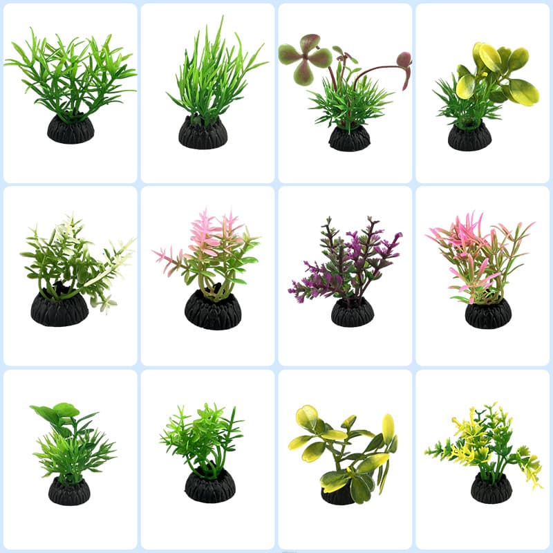 New Aquarium Artificial Water Grass Fish Tank Decoration Plant Underwater Aquascaping Short Ornament Factory