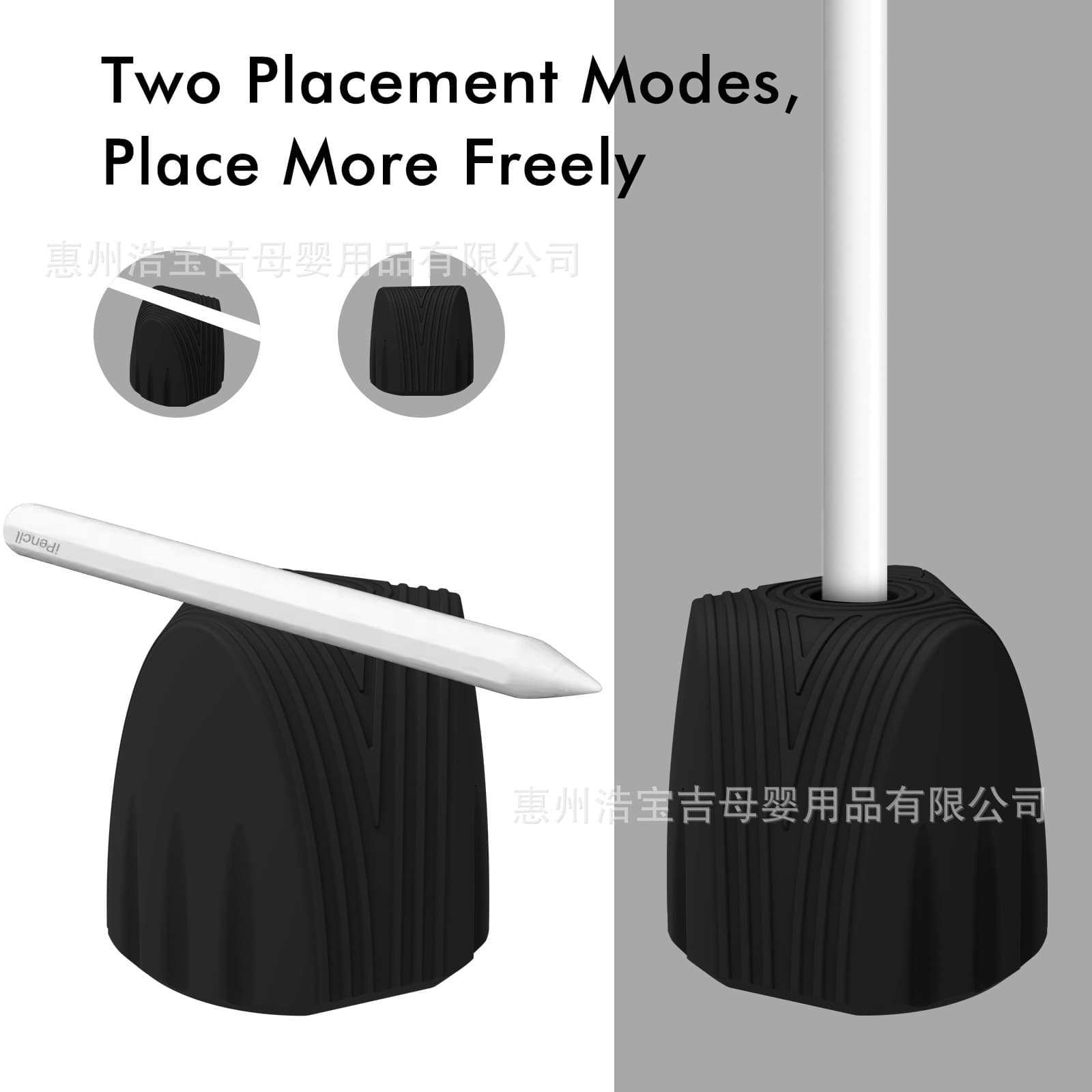 Silicone Stand Holder Pen Holder Base for New Apple Pencil 3 (USB-C) & 2 & 1