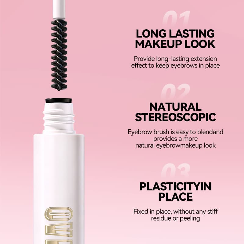 Cross-border OVP Eyebrow Setting Gel Natural 3D Fresh Long-lasting Eyebrow Gel Defined Individual Hairs Wild Eyebrow Setting Gel