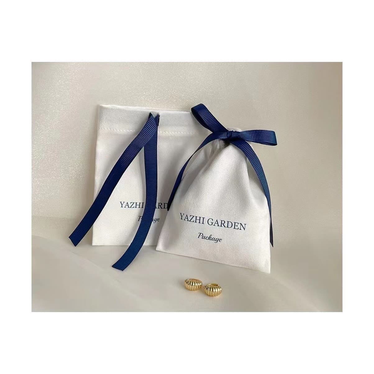 Factory Wholesale Microfiber Double-Sided Flannel Drawstring Bag Gift Bag Ring Packaging Bag Storage Bag Dust Bag with Logo