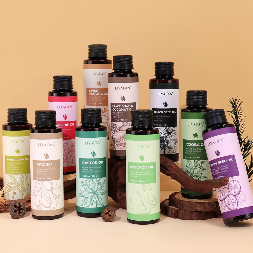 Natural cold pressed coconut oil facial body hair multi-purpose vegetable oil skin care massage essential oil odorless base oil