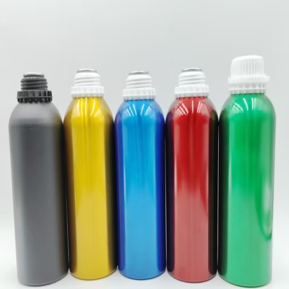 Black Aluminum Bottles 50-1000ml with Anti-Theft Cap, Light-Proof Sealed for Essential Oils, Reagents, and Chemical Use
