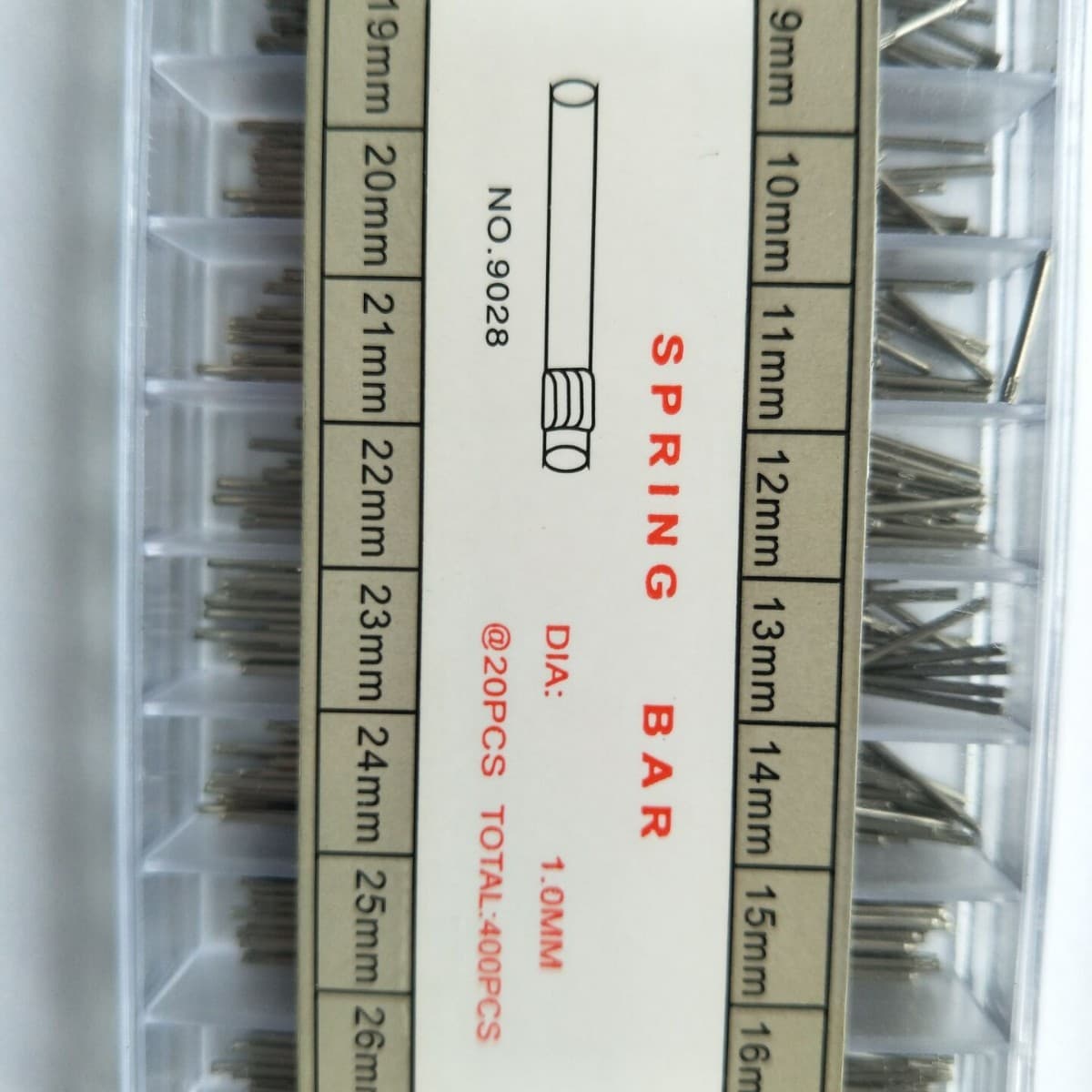 Watch Accessories Link Pin for Watch Band, Boxed Spring Bar, Steel and Tungsten Watch Band Connection Pin, 1.0mm Thick
