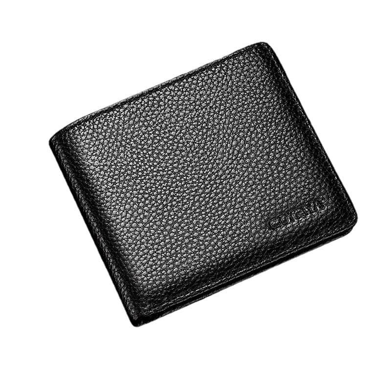Genuine Leather Wallet for Men Short Style 2026 New Thin Coin Purse Card Holder Simple Top Layer Leather Wallet Wholesale