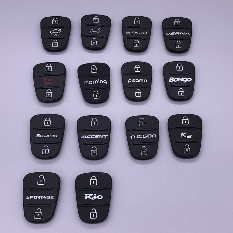 Replacement leather for Hyundai car key buttons and Kia folding key shells - all types available.