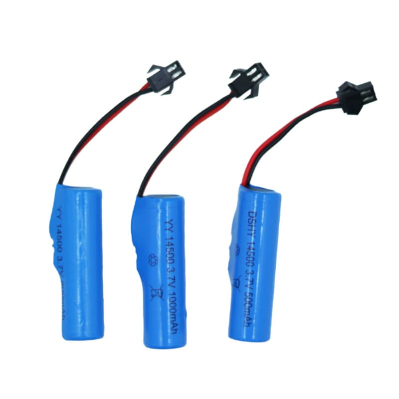 3.7V 14500 Lithium Battery Pack with Protection Board SM Connector Toy Stunt Car Battery