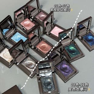 HERORANGE~Luxury Shadow Single Eyeshadow Pearlescent Sparkle Chameleon Diamond Dust Brightening Pudding Eyeshadow Palette