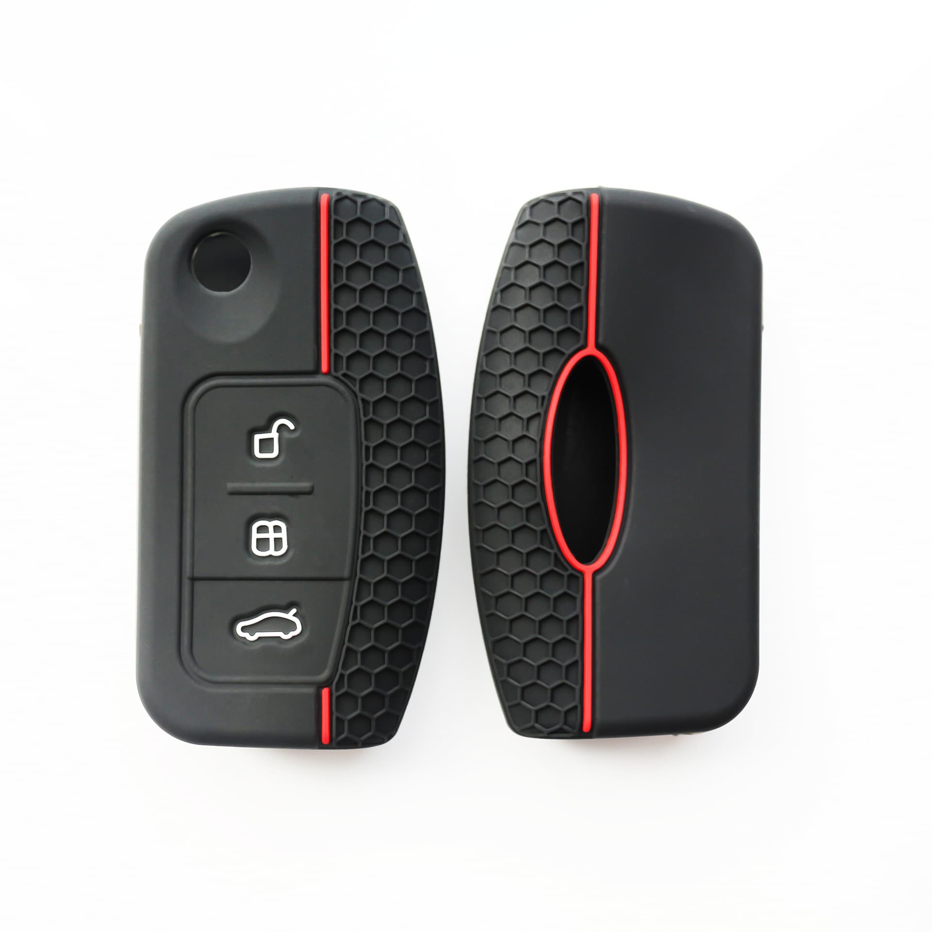 Suitable for Ford Fiesta Focus 2 C- Max Car Key Case Silicone Key Case