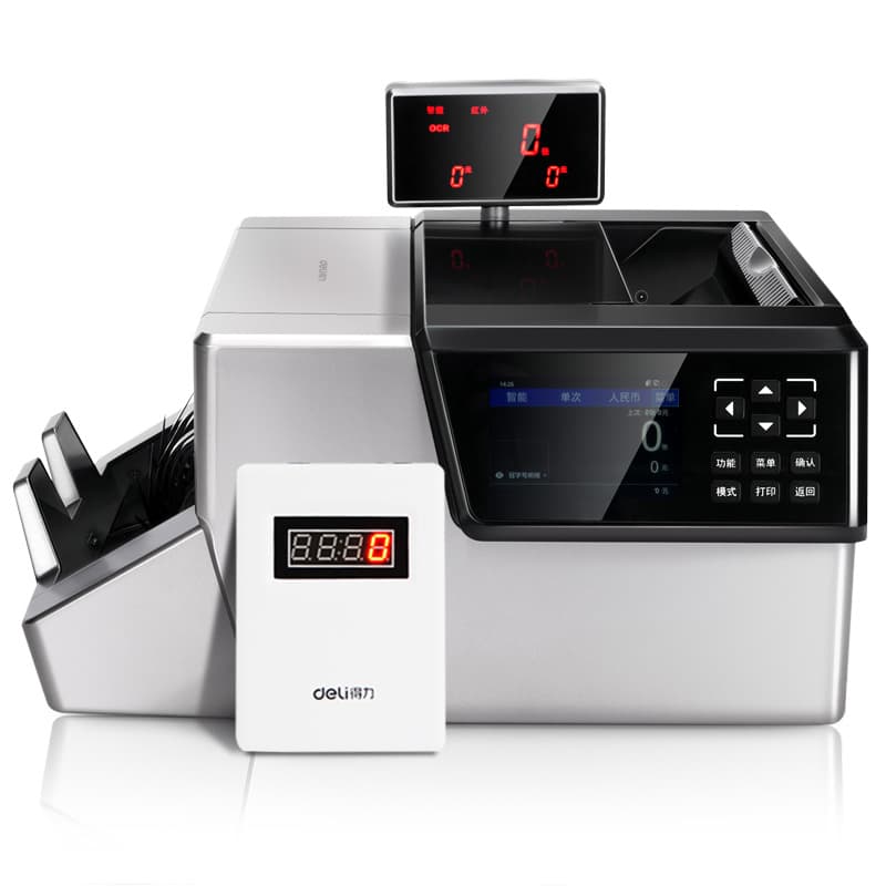 Deli 2126 Full Bill Counter Currency Counter Silver Gray New Version Bank A-Class 900 Bills/Second Factory Wholesale