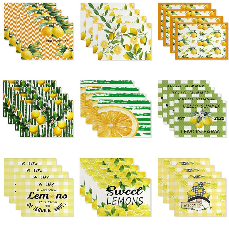 2026 New Spring/Summer Table Mat for Cross-Border E-Commerce, Linen Material, Factory Direct, Outdoor Picnic Mat