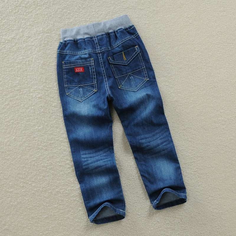 Children's clothing spring and autumn new style children's boys' jeans trousers European and American medium and large children's trousers soft high waist versatile and trendy