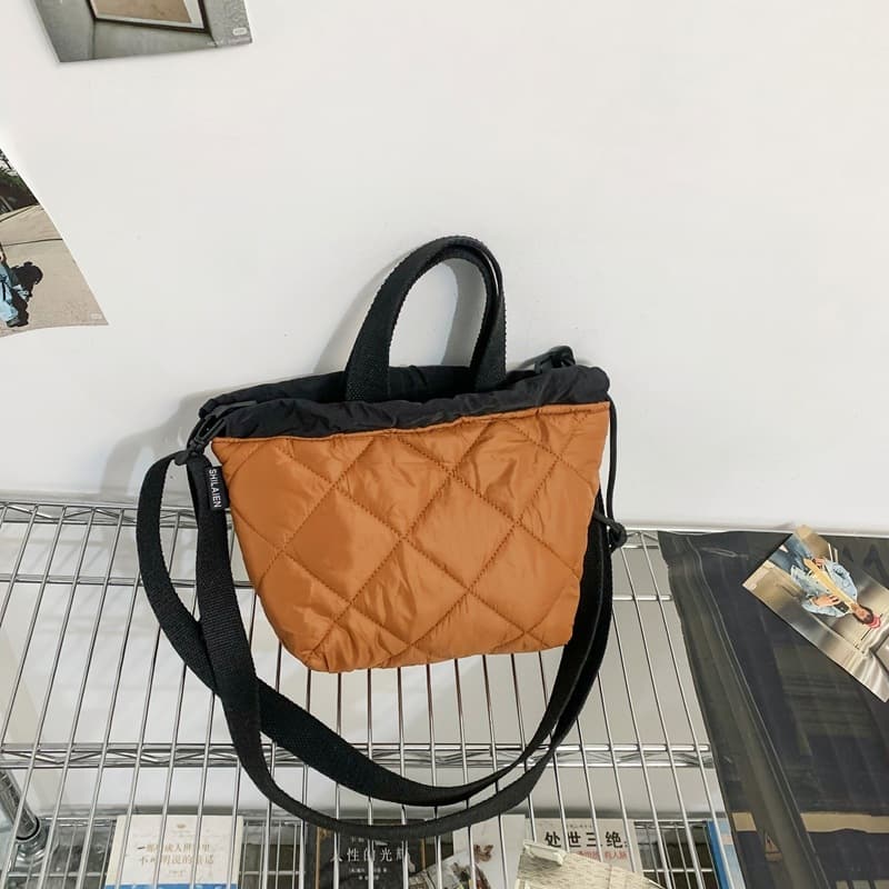 Korean Style Quilted Fashion Bag Simple Casual Bag 2025 Autumn Crossbody Bag Women's Bag Shoulder Bag Western Style Bag Women