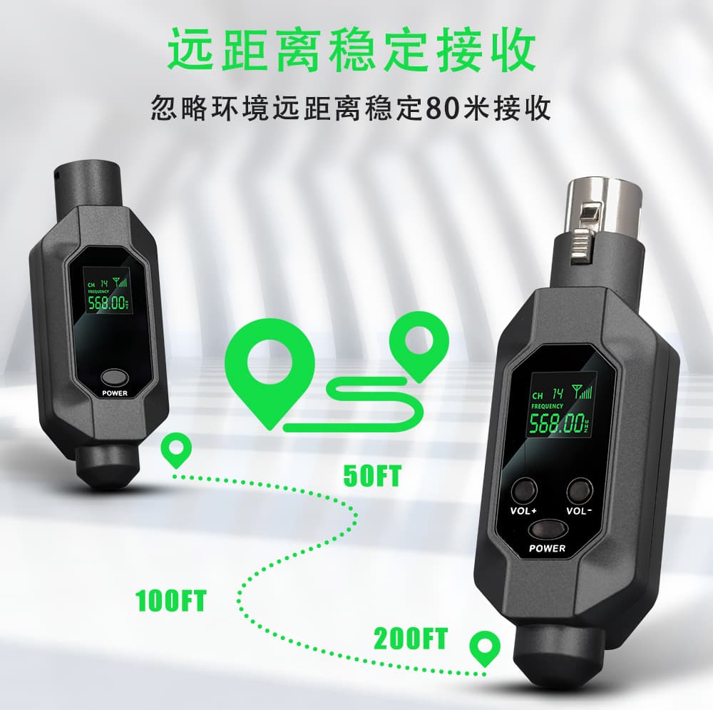 Wireless Receiver for Wireless Microphone Hand Grenade Style Universal Sound Mixer Computer Stage Camera Recording Instrument Interview Live Broadcast