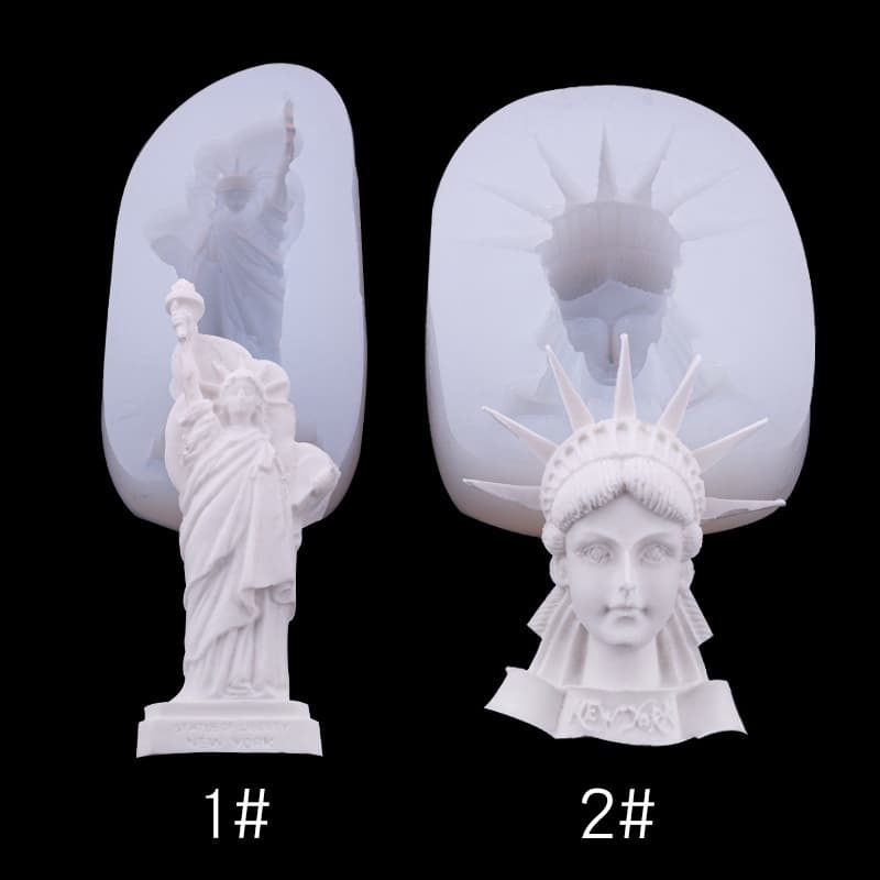 Statue of Liberty Silicone Mold for Handmade Soap, Aromatherapy, Epoxy Resin Crafts, Cake Chocolate Fondant